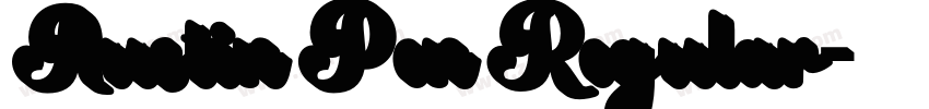 Austin Pen Regular字体转换